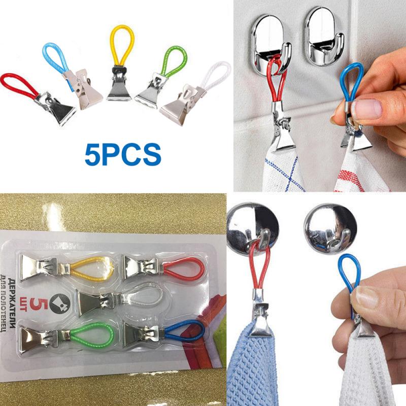 Towel Hanging Clips & Hooks Set