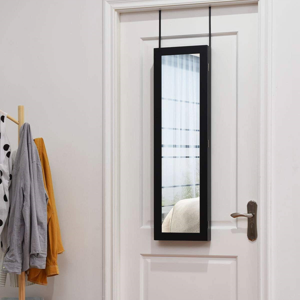 Wall Mounted Jewelry Organizer Mirror