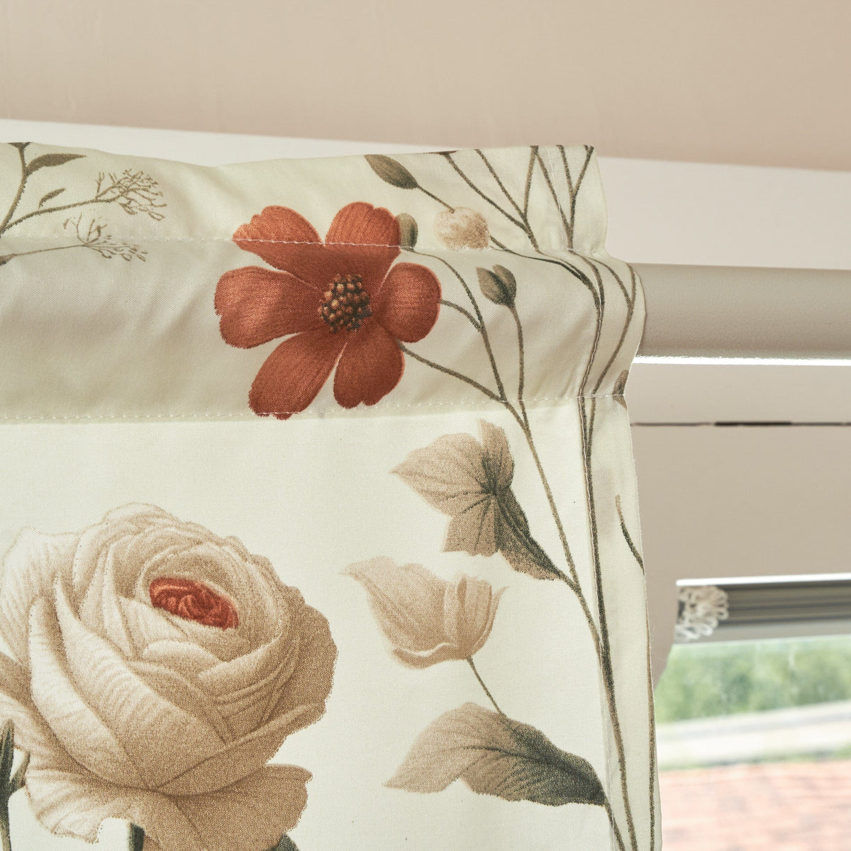 Enchanted Meadow Floral Window Valance