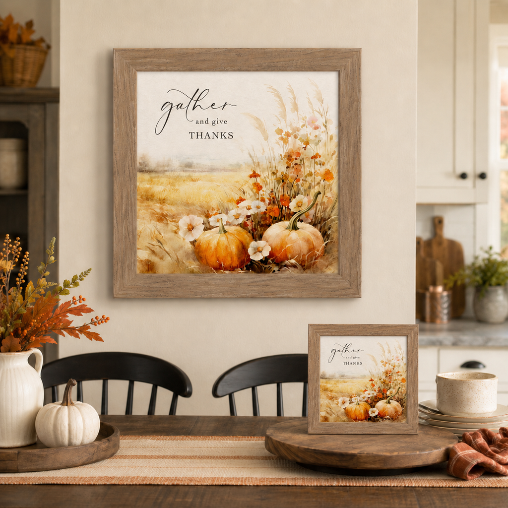 Pumpkin Fall Harvest Farmhouse Decor