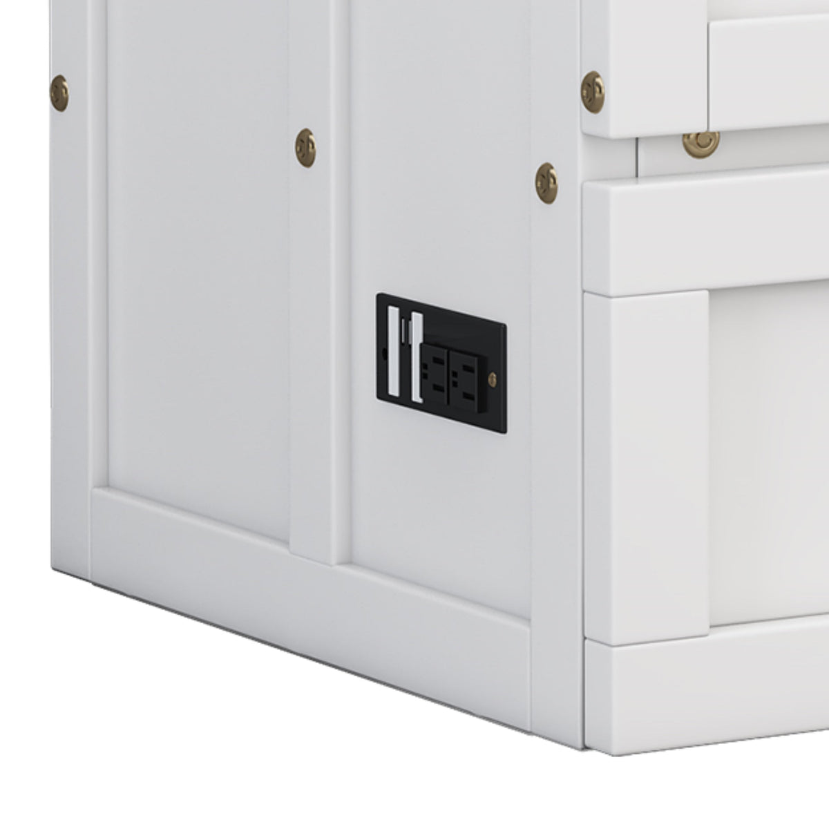 Murphy Bed Modern Charging station/ drawers