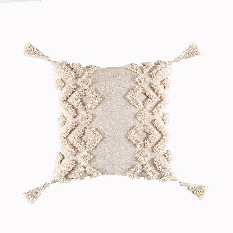 Boho Tassel Pillow Cover