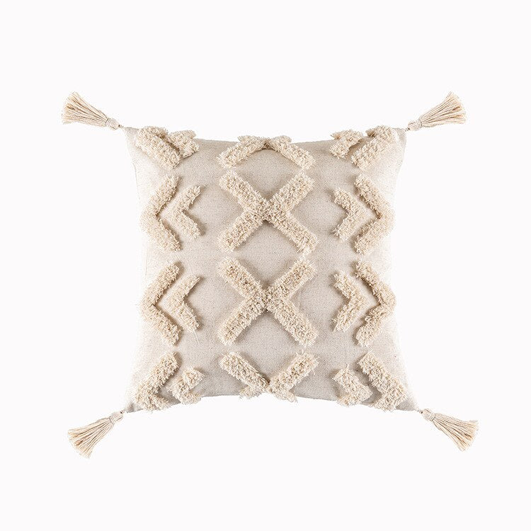 Boho Tassel Pillow Cover