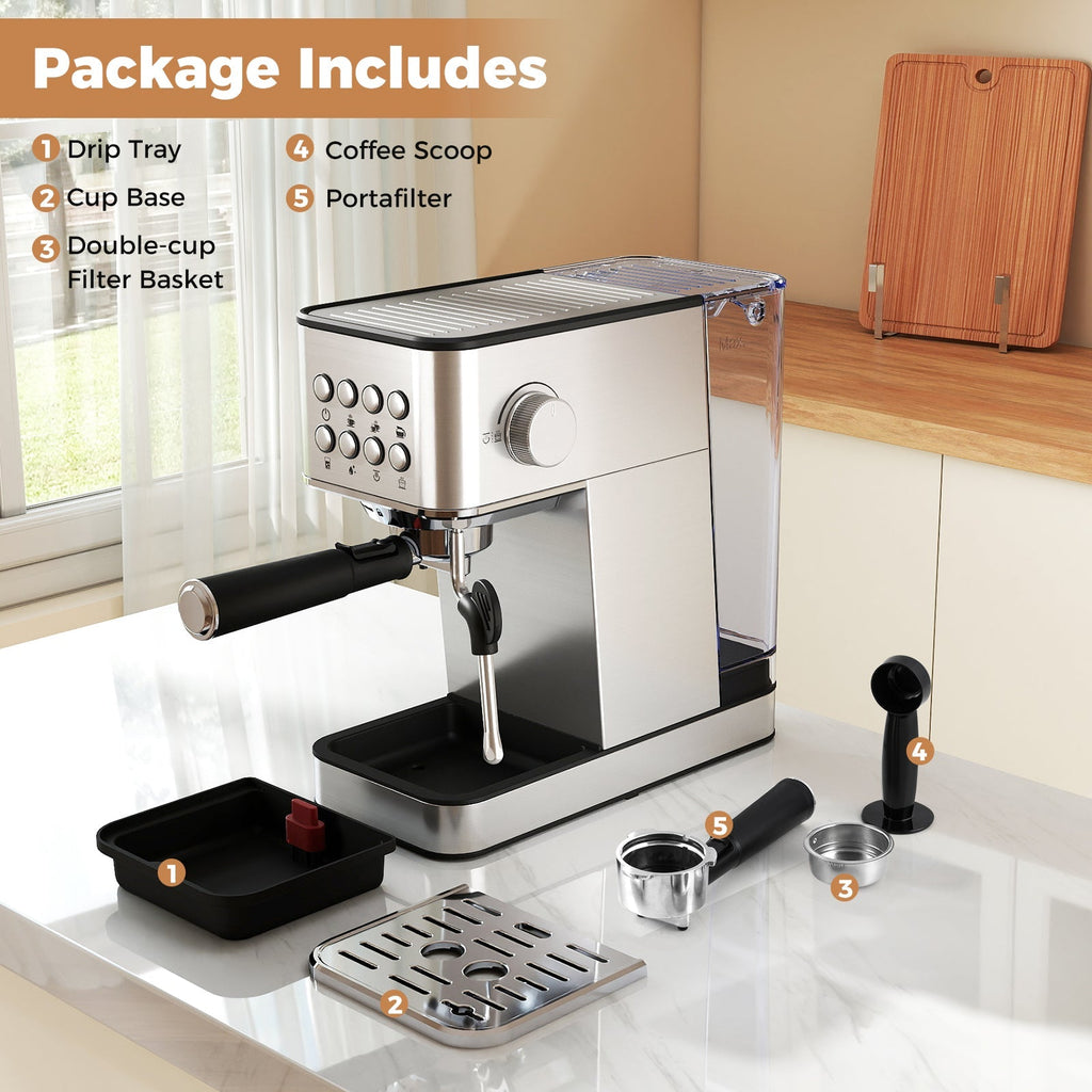 Stainless Espresso with Frother