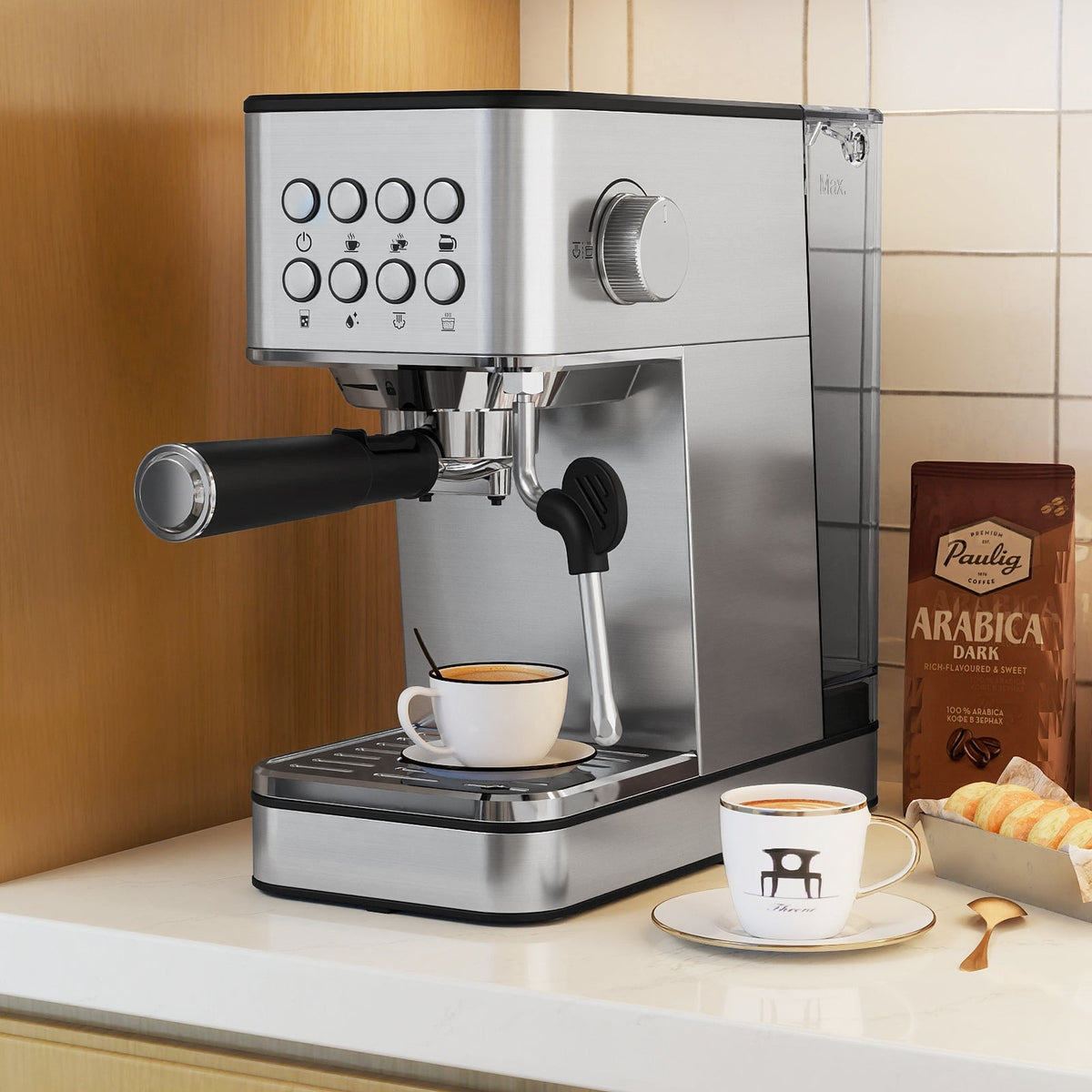 Stainless Espresso with Frother