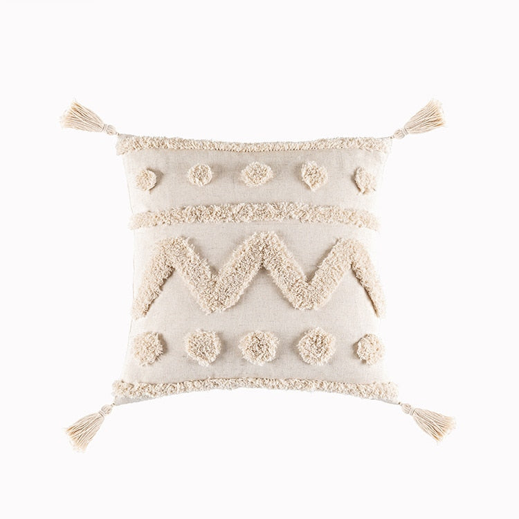 Boho Tassel Pillow Cover