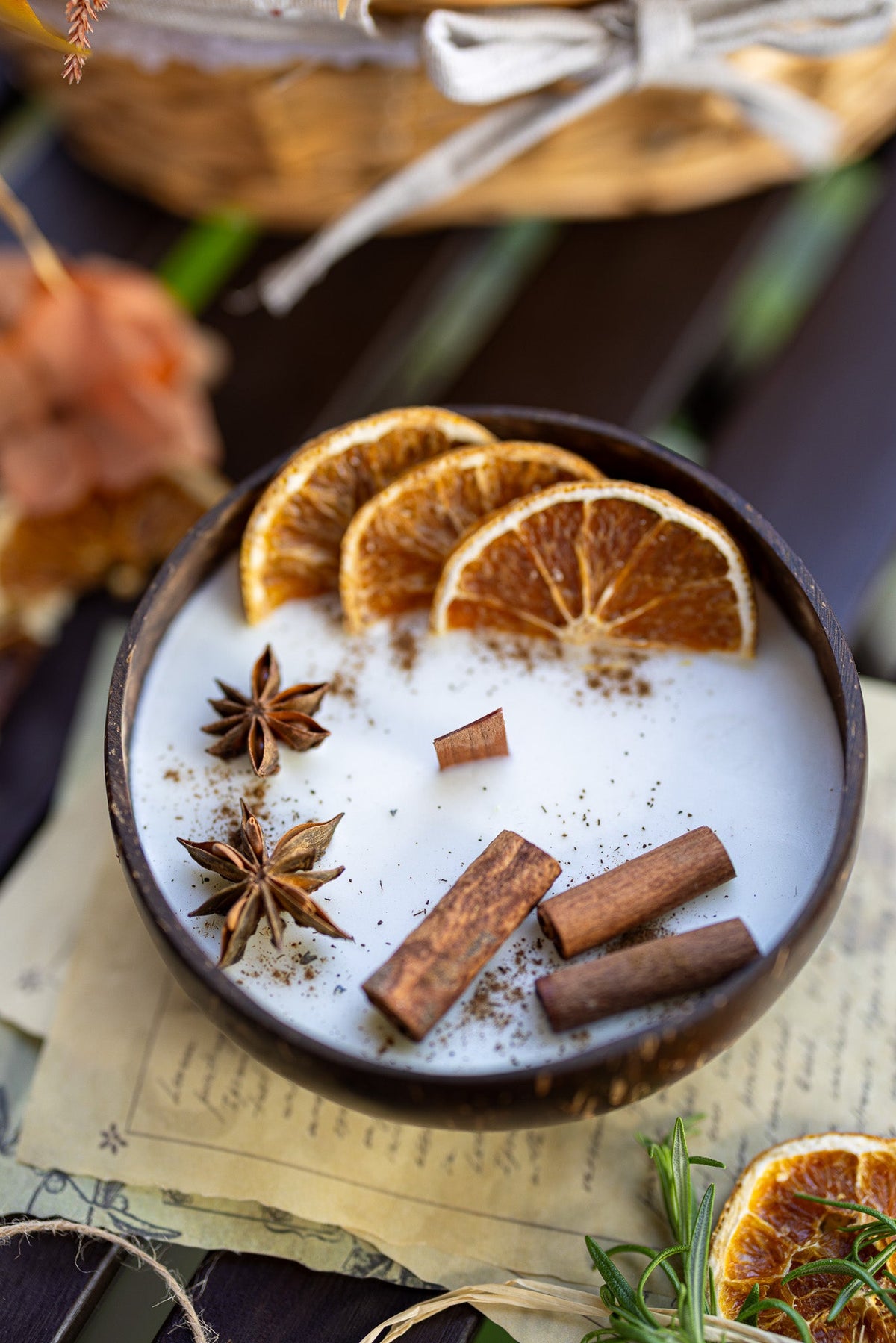 Handcrafted Coconut Shell Candle