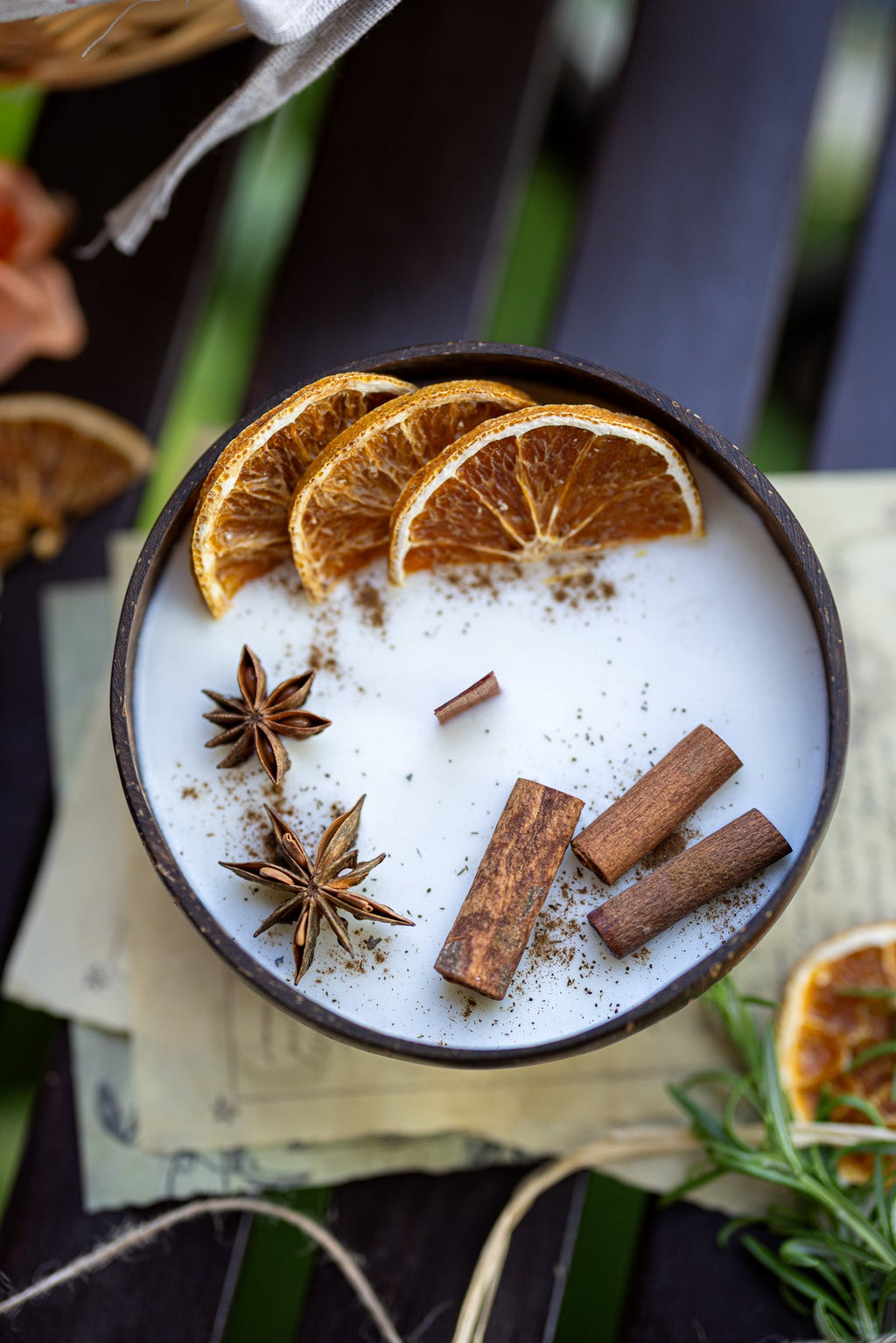 Handcrafted Coconut Shell Candle