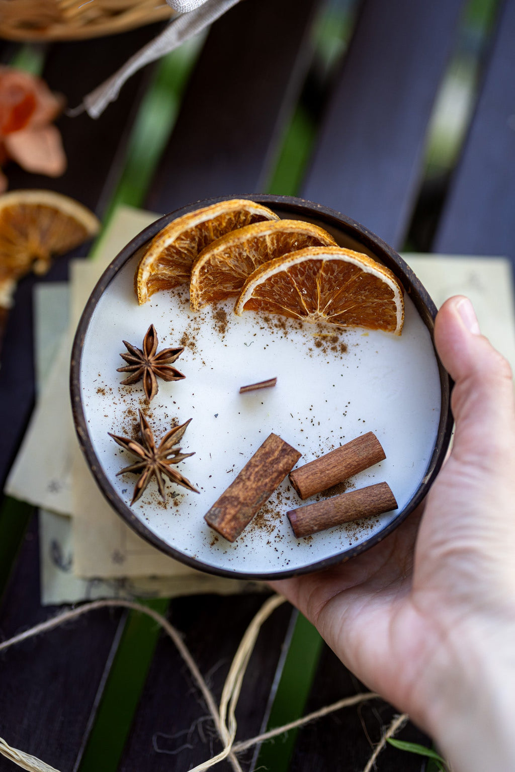 Handcrafted Coconut Shell Candle