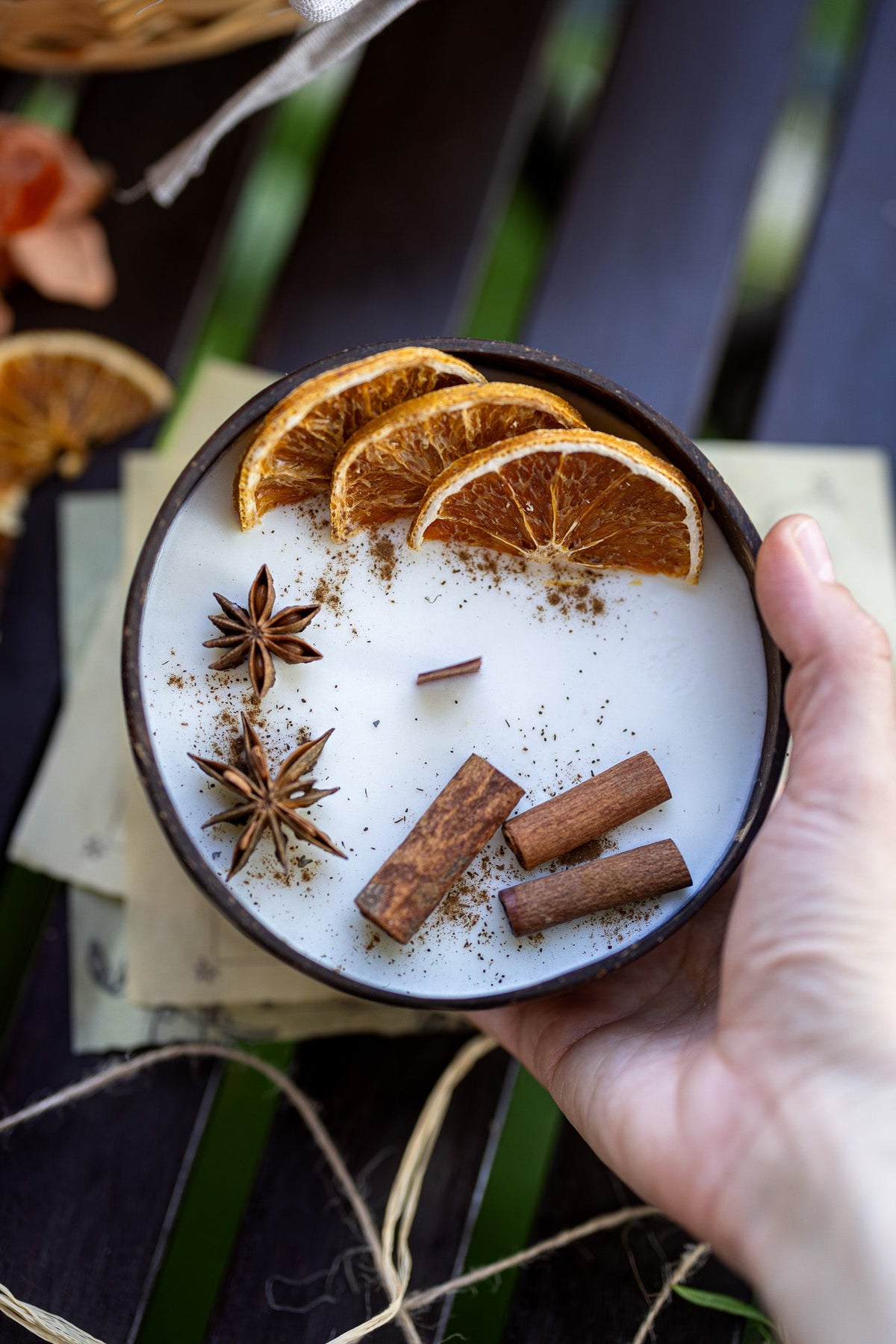 Handcrafted Coconut Shell Candle