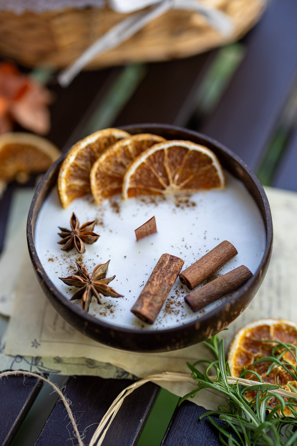 Handcrafted Coconut Shell Candle