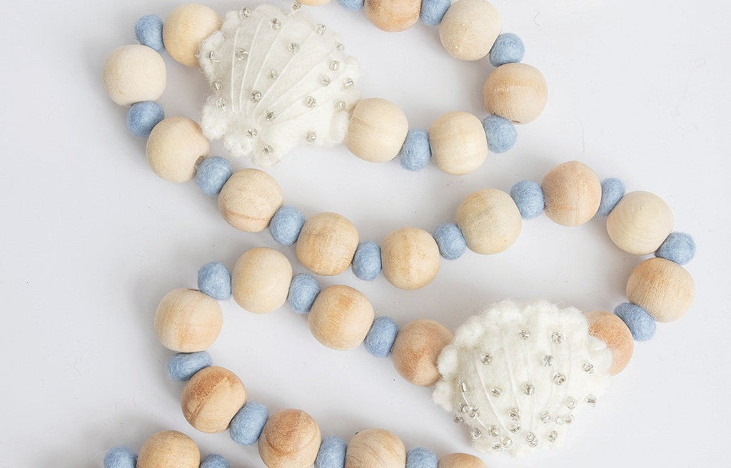 Coastal Seashell Beaded Garland
