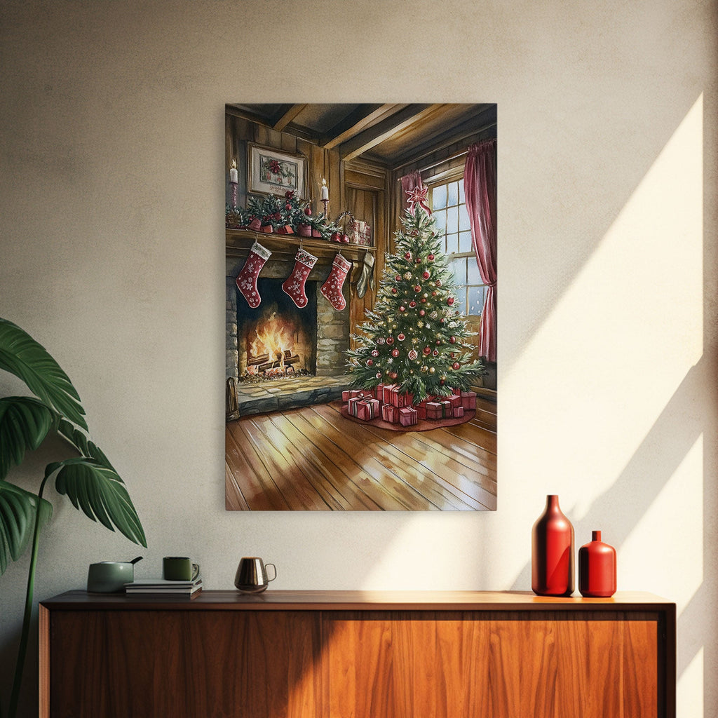 Cozy farmhouse Christmas Canvas