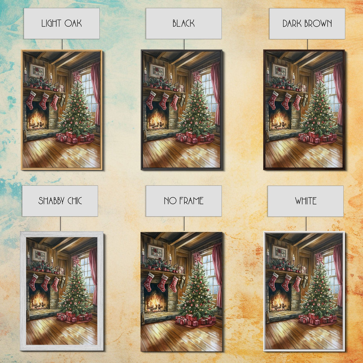 Cozy farmhouse Christmas Canvas