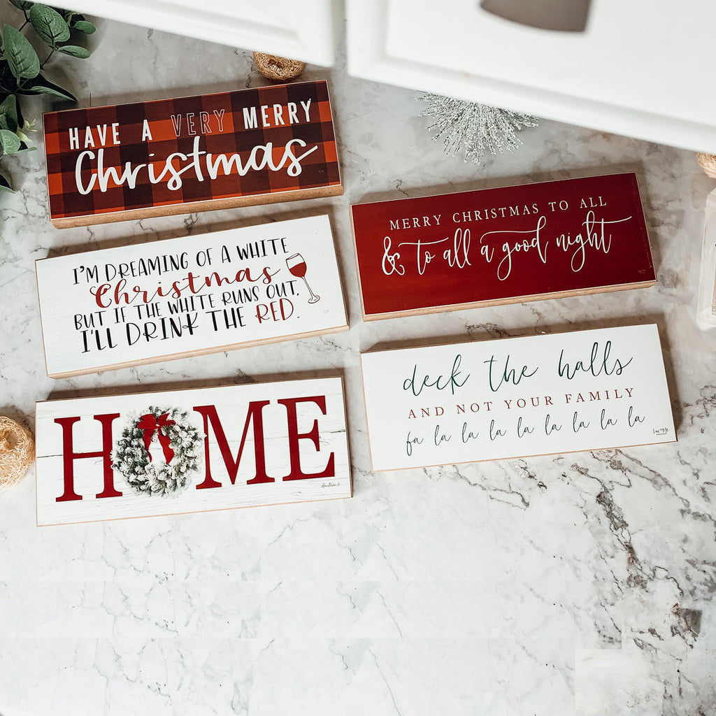 Christmas Home Wreath Sign