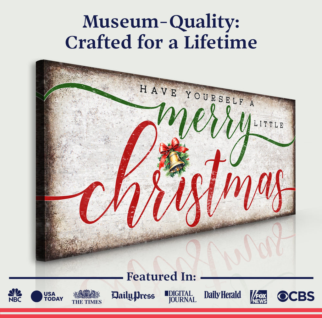 Nostalgic Merry Christmas Sign