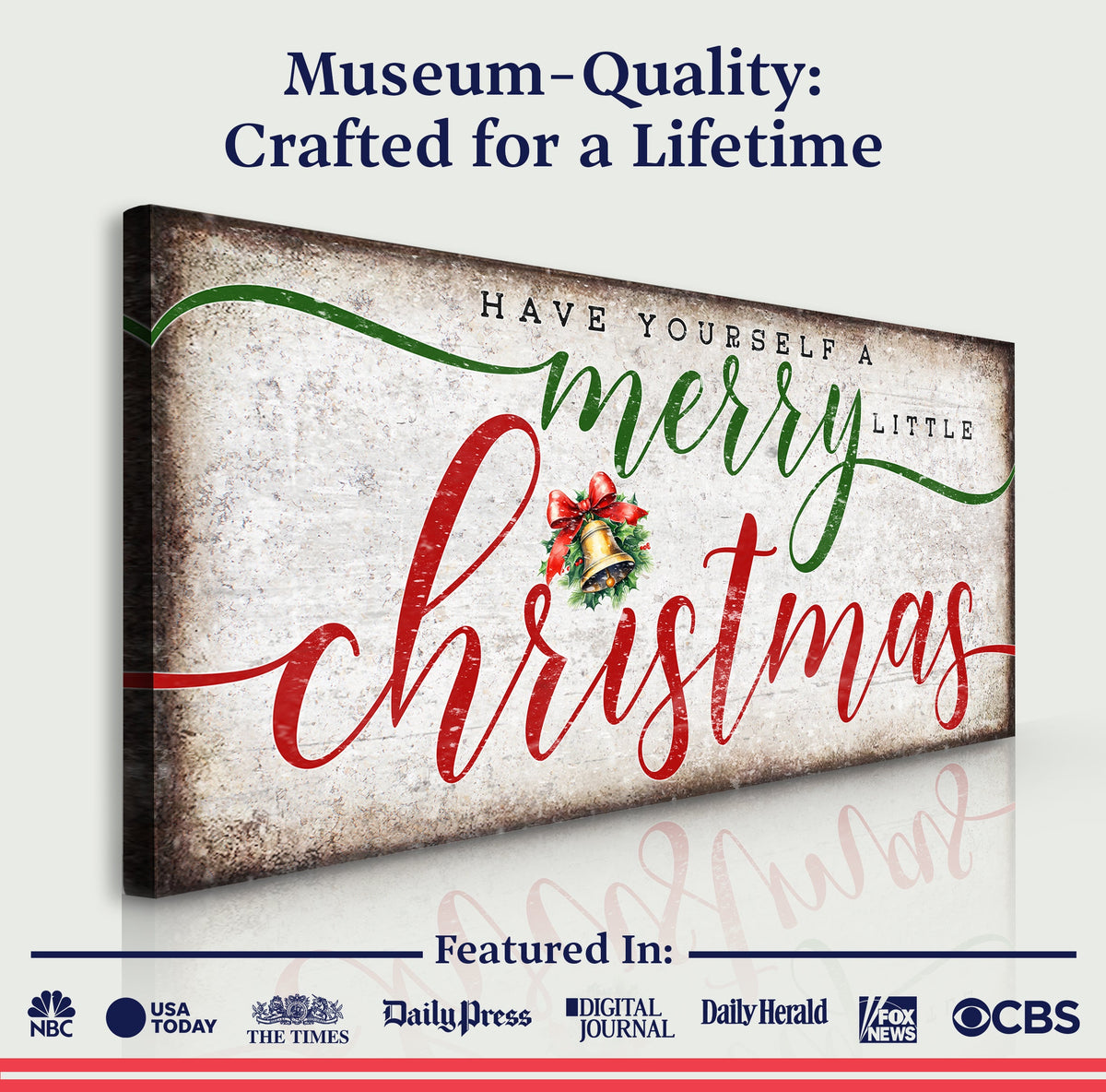 Nostalgic Merry Christmas Sign