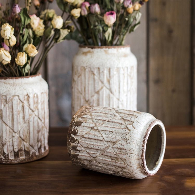 Distressed Ceramic Vase