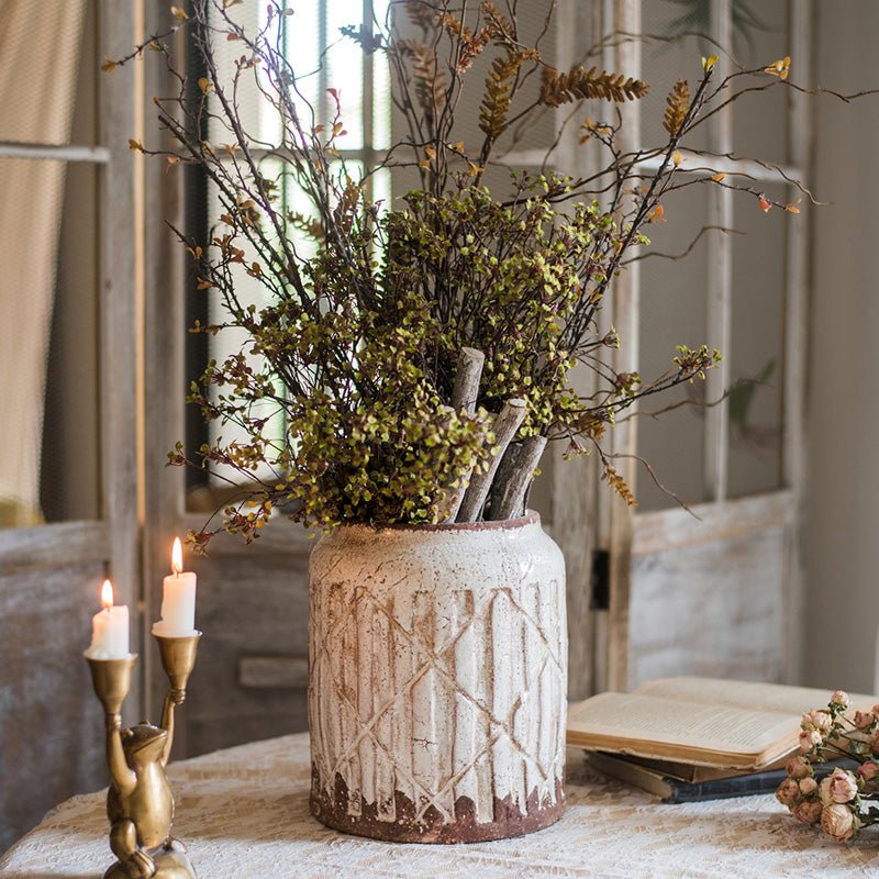 Distressed Ceramic Vase