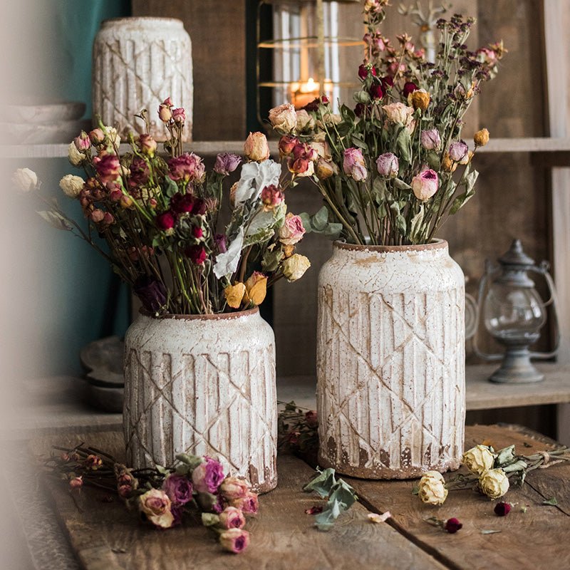 Distressed Ceramic Vase