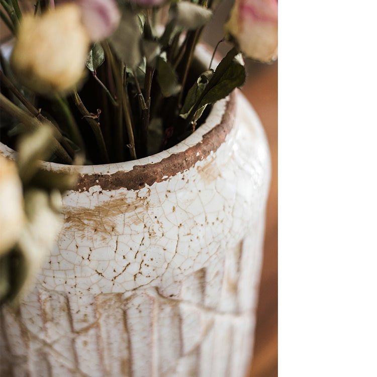 Distressed Ceramic Vase
