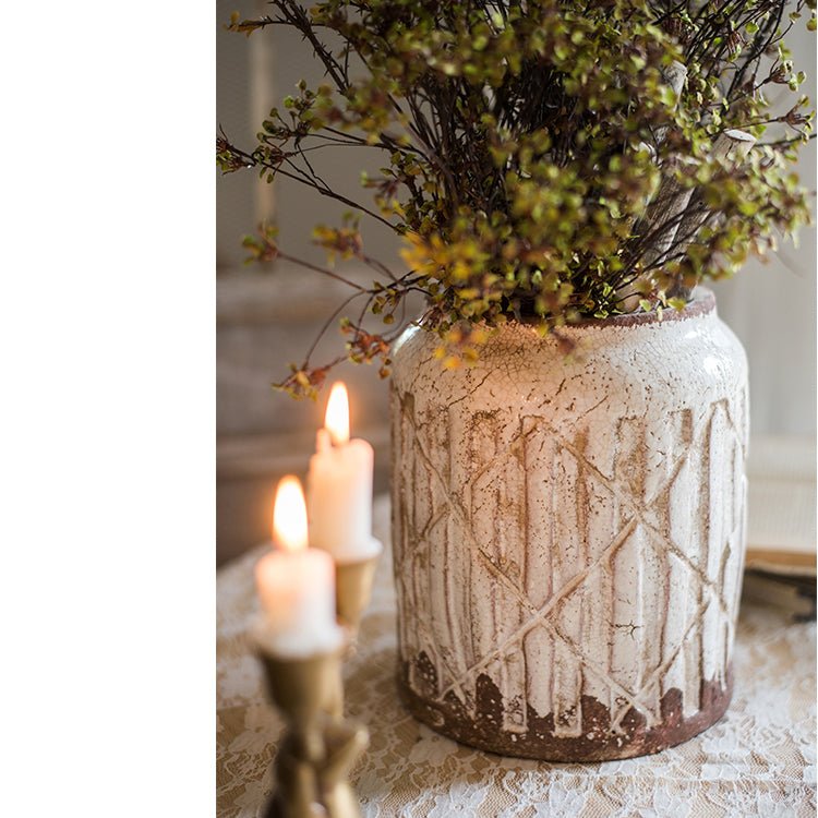 Distressed Ceramic Vase