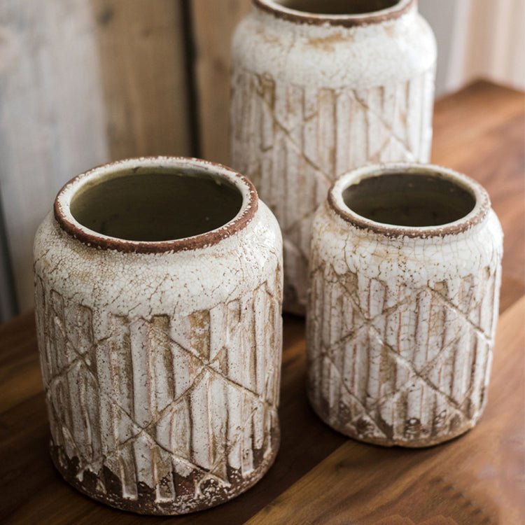 Distressed Ceramic Vase