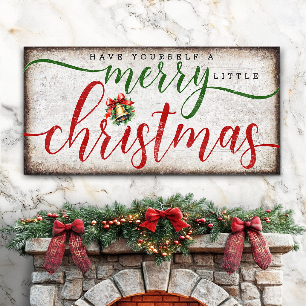 Nostalgic Merry Christmas Sign