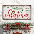 Nostalgic Merry Christmas Sign