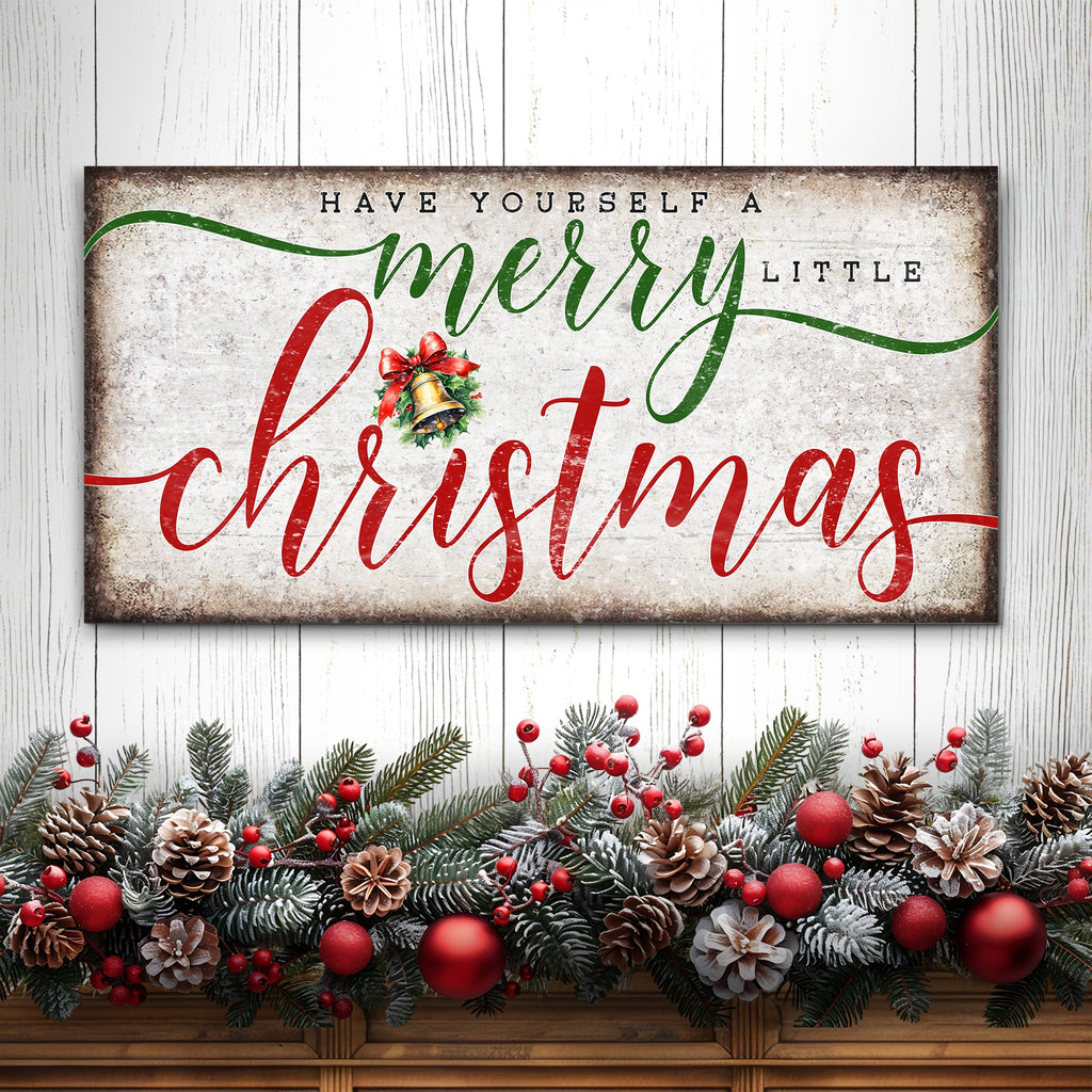 Nostalgic Merry Christmas Sign
