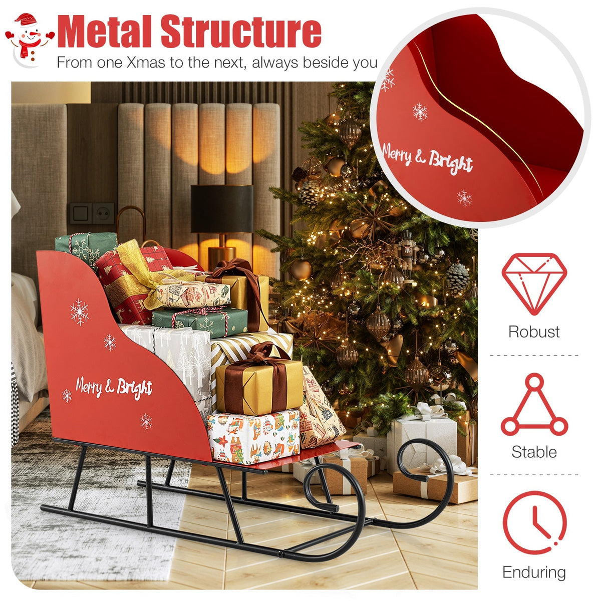 Christmas Santa Sleigh