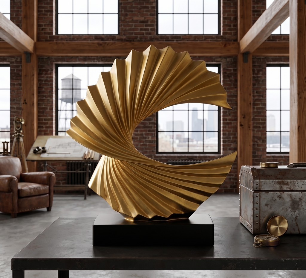 Modern Wave Abstract Art Deco