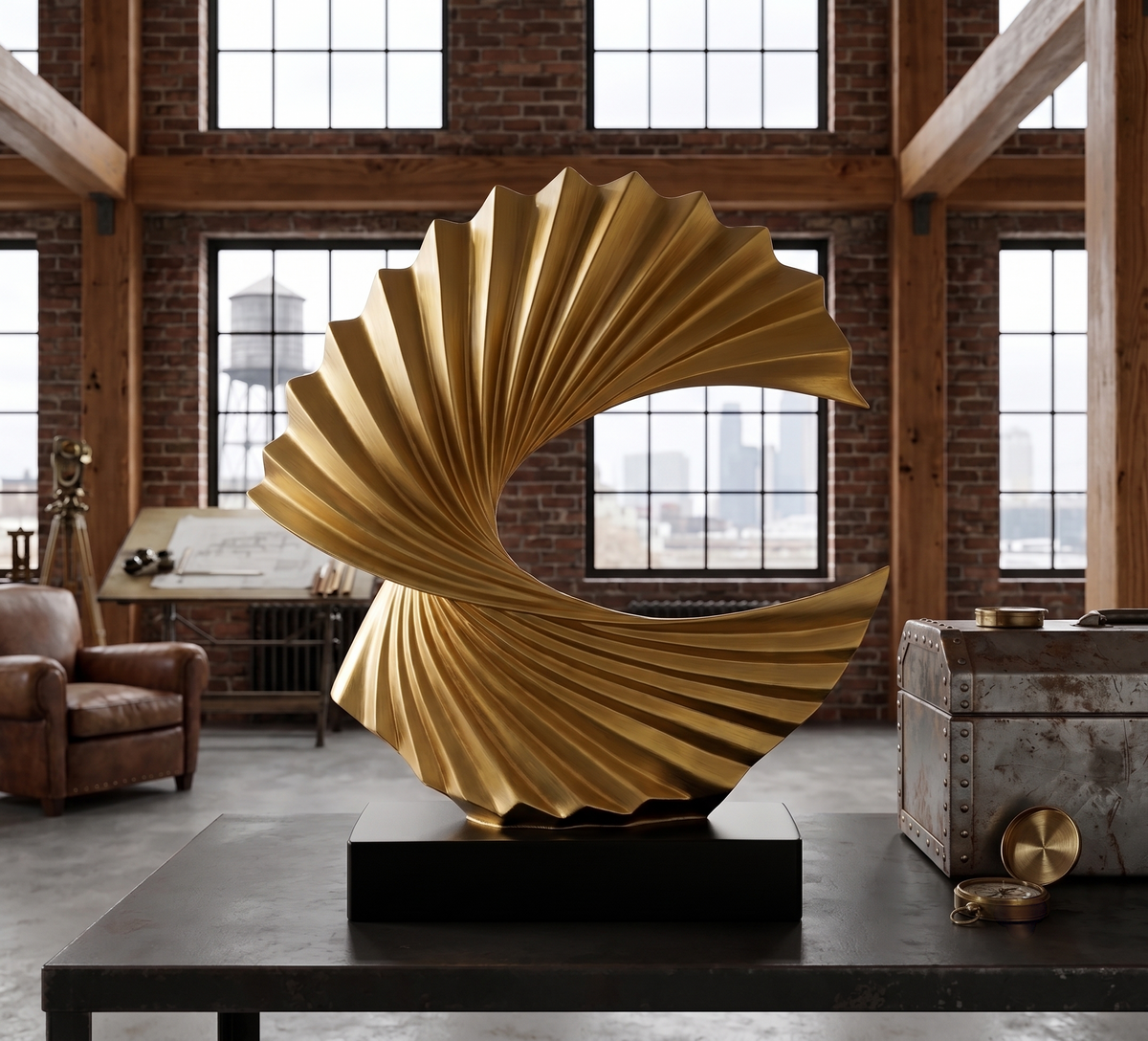 Modern Wave Abstract Art Deco