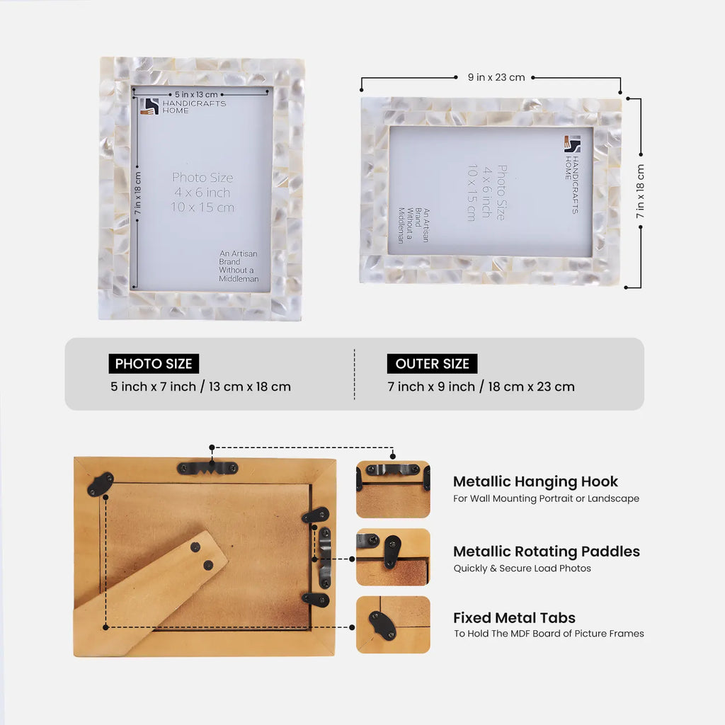 Elegant Pearl handcrafted 4x6 5x7 8x10