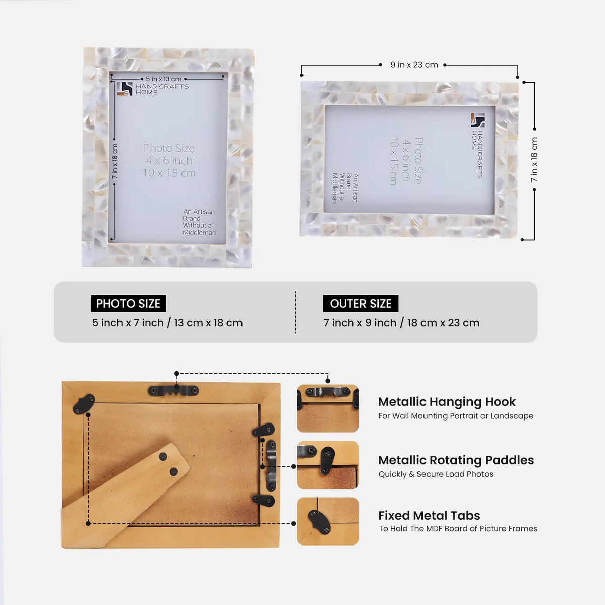 Elegant Pearl handcrafted 4x6 5x7 8x10