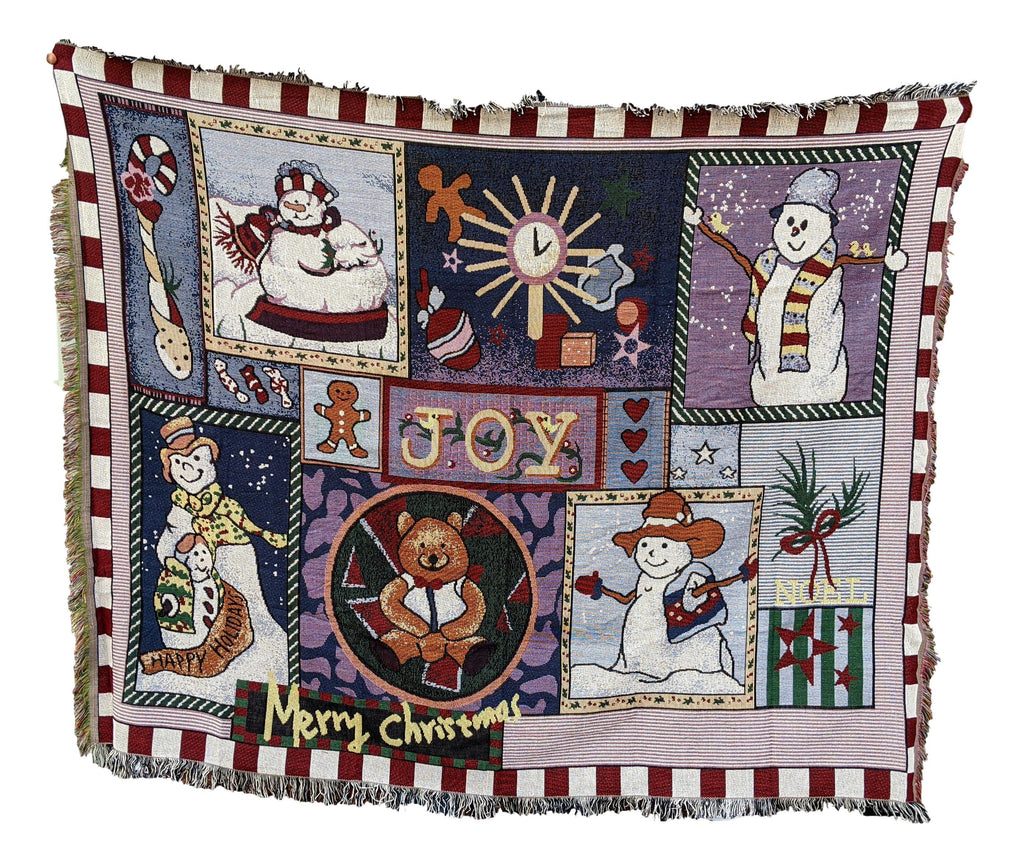 Soft Snowman Tapestry with adorable fringe