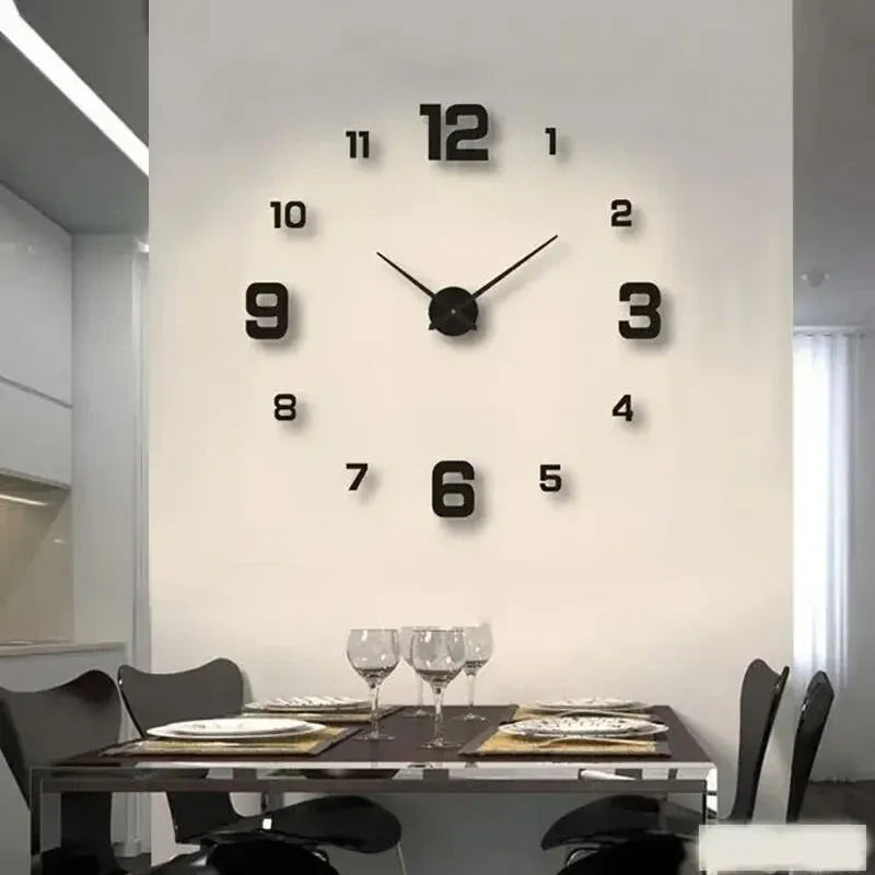 DIY Silent Frameless Wall Clock