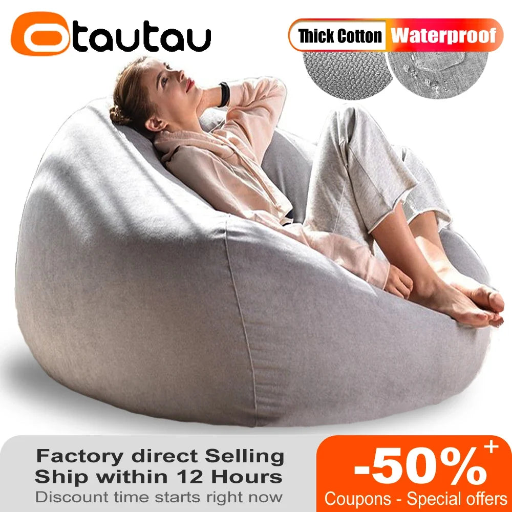 Soft Cotton Bean Bag Cover 12 colors