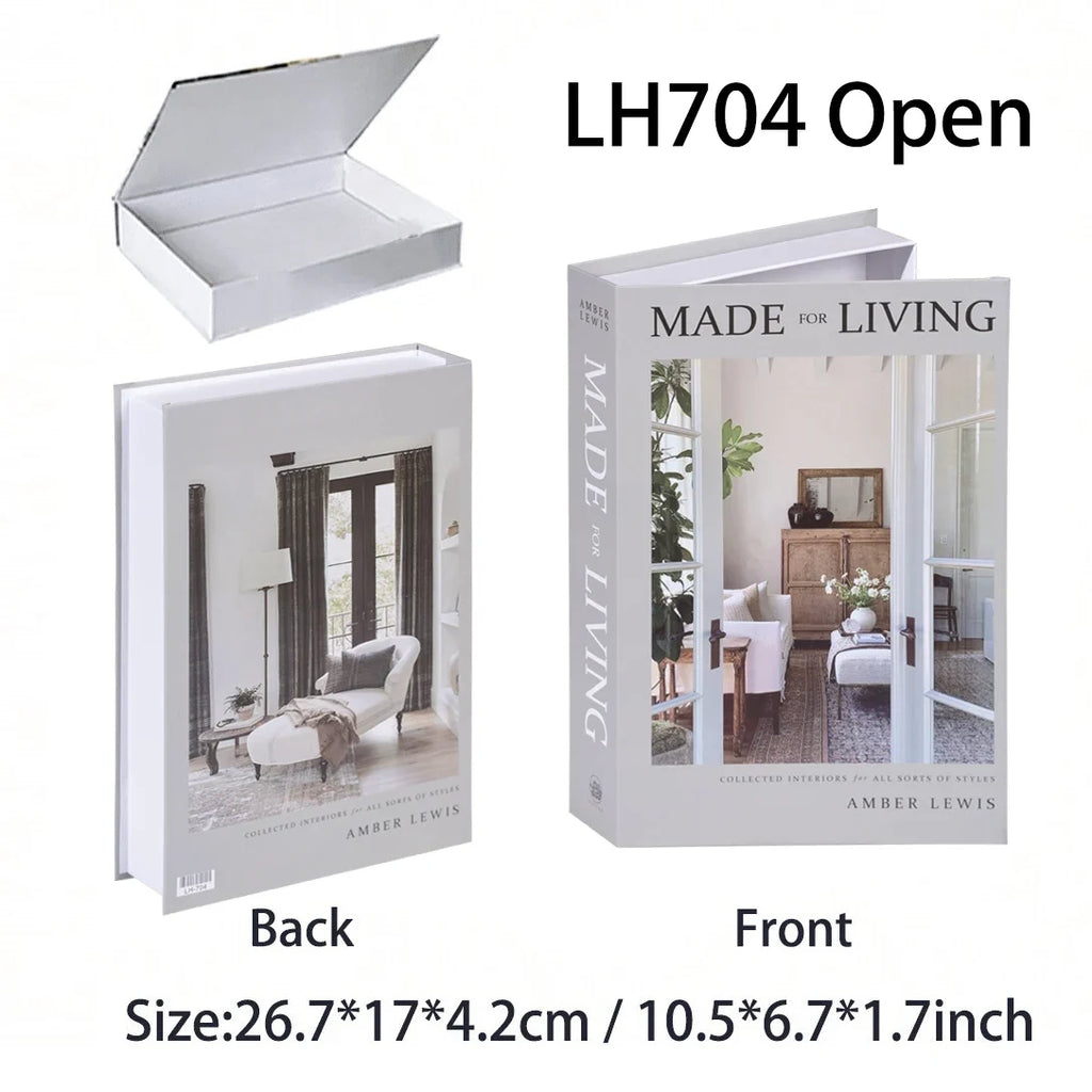 Luxury Fake Book Accessories for Living Room