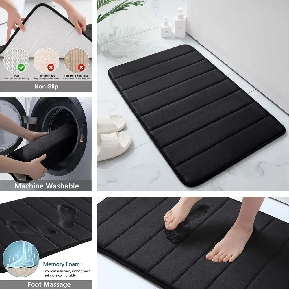 Super Absorbent Memory Foam Bath Mat
