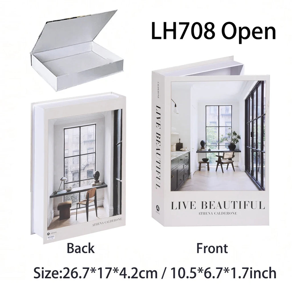 Luxury Fake Book Accessories for Living Room
