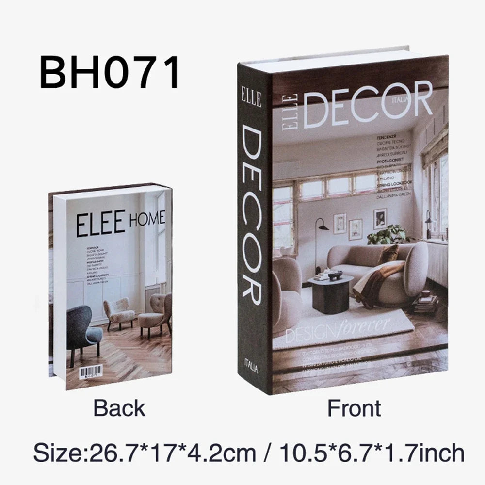 Luxury Fake Book Accessories for Living Room