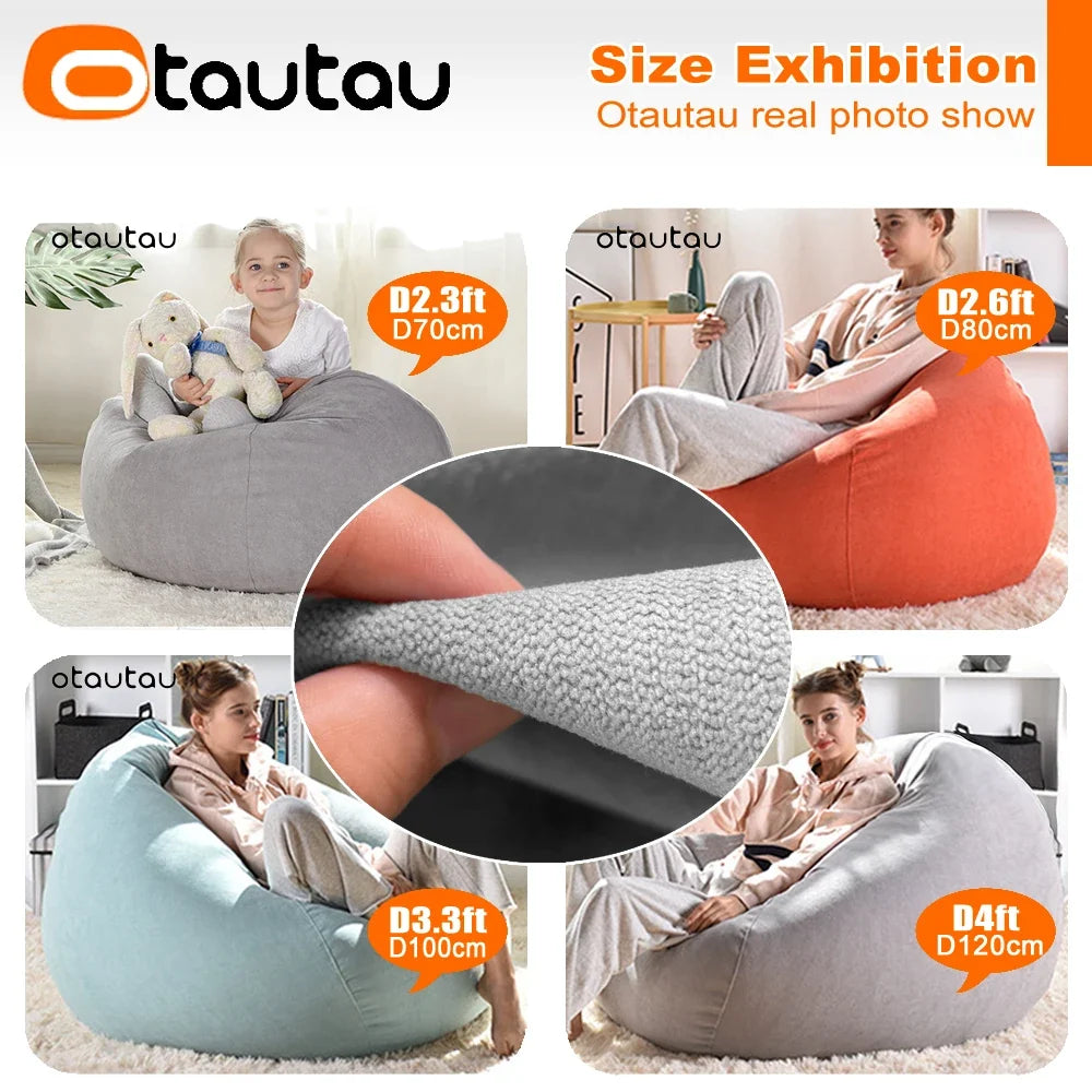 Soft Cotton Bean Bag Cover 12 colors