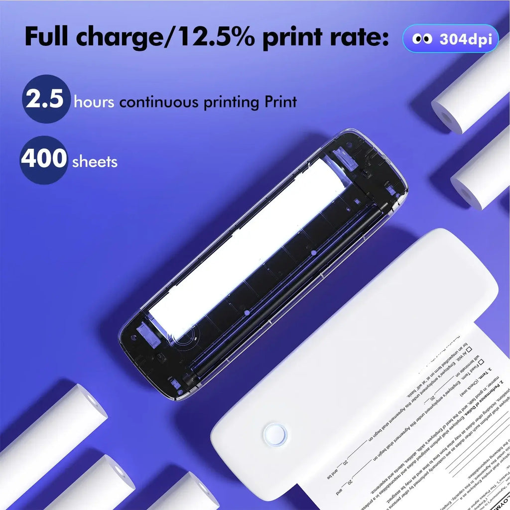 Portable Wireless & USB Thermal Printer