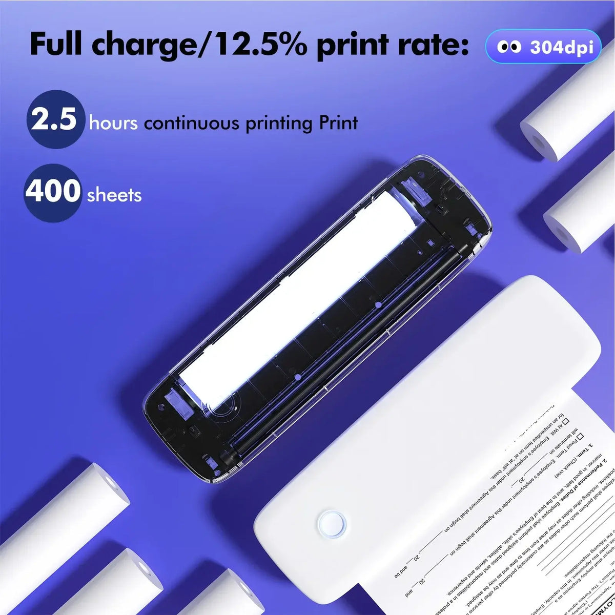 Portable Wireless & USB Thermal Printer