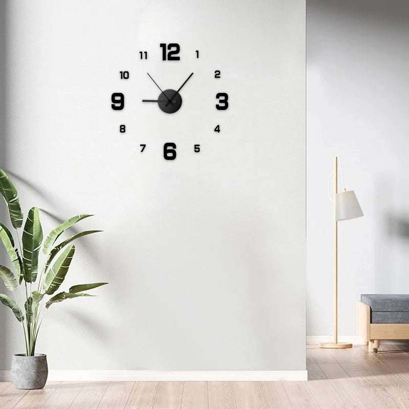 DIY Silent Frameless Wall Clock