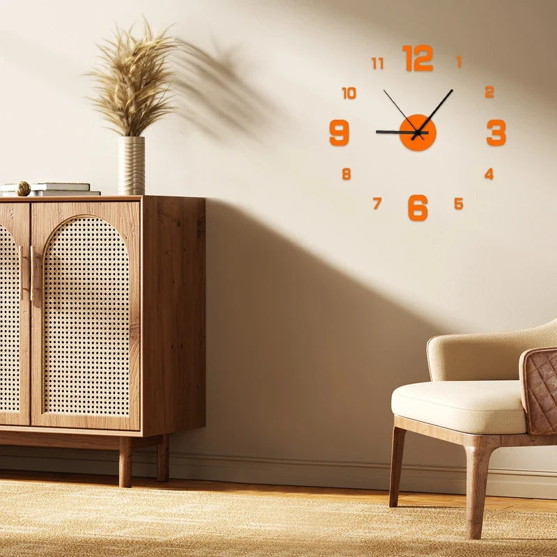 DIY Silent Frameless Wall Clock