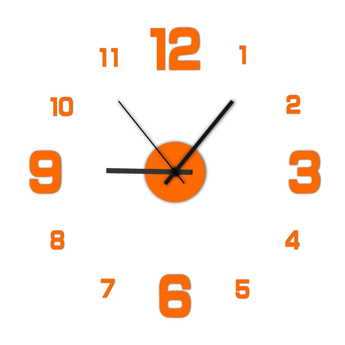 DIY Silent Frameless Wall Clock