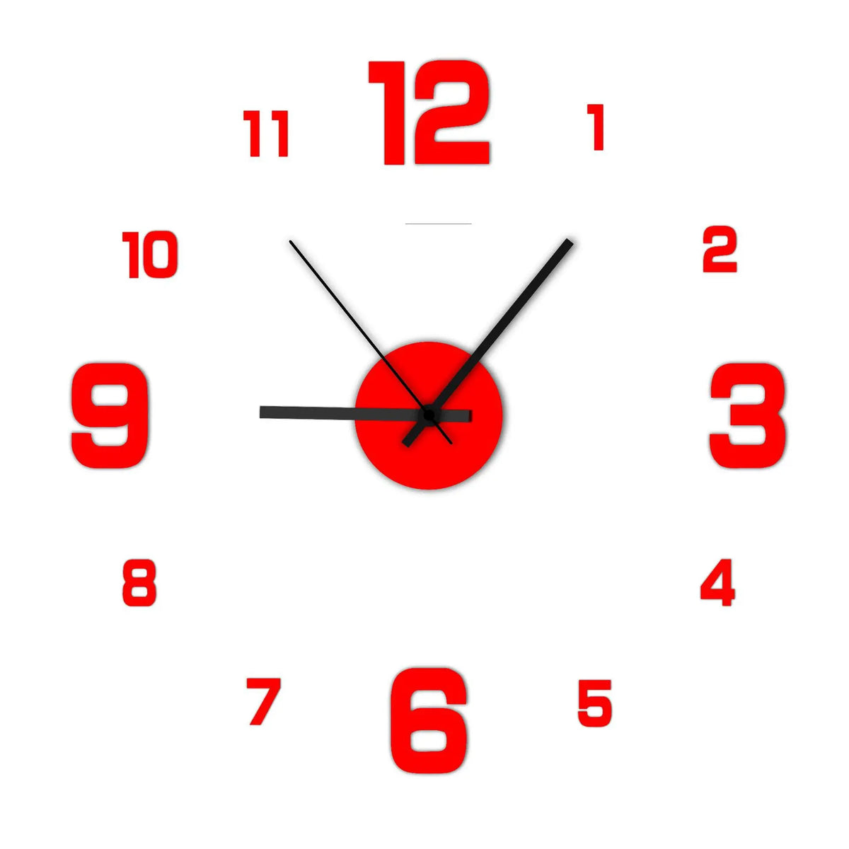 DIY Silent Frameless Wall Clock