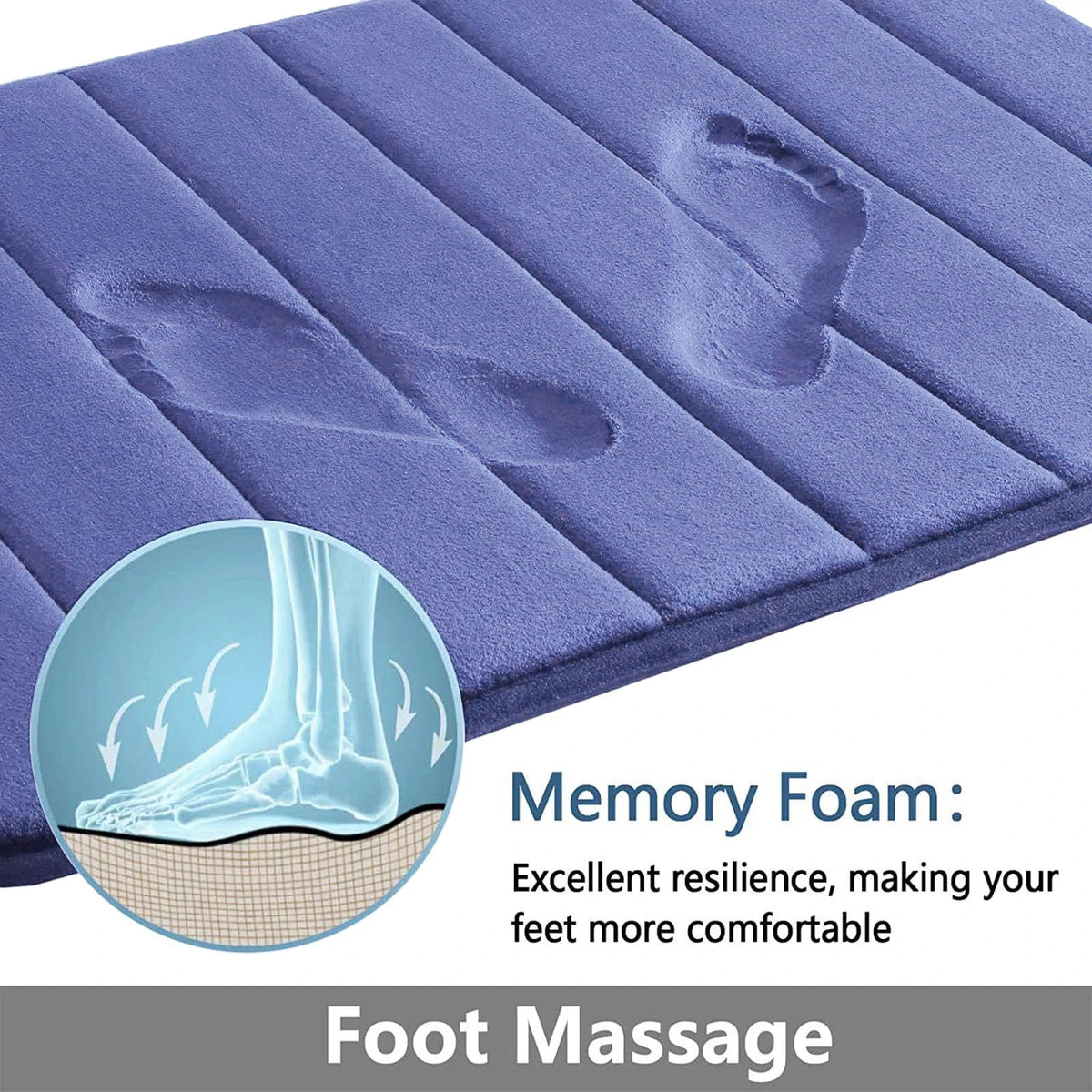 Super Absorbent Memory Foam Bath Mat